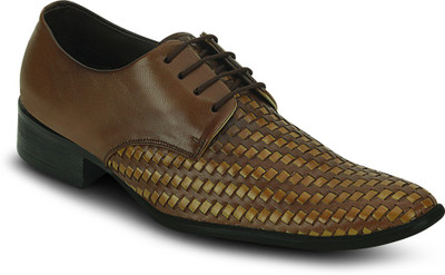 

Get Glamr Woven Lace Up For Men(Brown), Tan