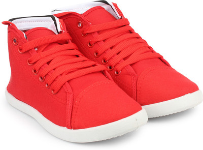 Shoetopia Canvas Shoes For Women(Red
