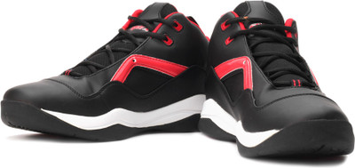 

Sparx SM-BB01 Basketball Shoes For Men(Red, White, Black), Black red