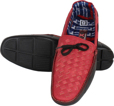 

Nexq Red Boat Shoes For Men(Red)