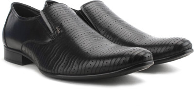 

Lee Cooper Men Genuine Leather Slip On Shoes For Men(Black)