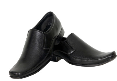 

Azzaro Black Magnet Slip On Shoes For Men(Black