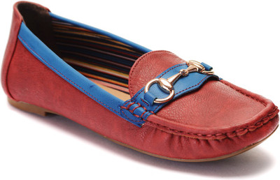 

Flat n Heels Loafers For Women(Red)