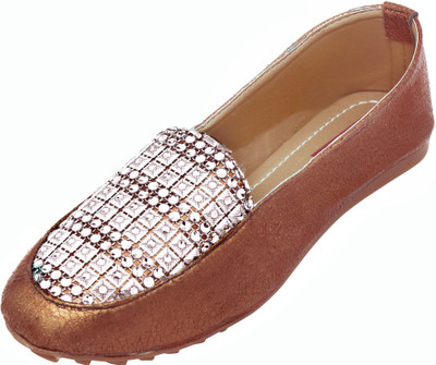 

Footrendz Designer Loafers For Women(Brown, Coper