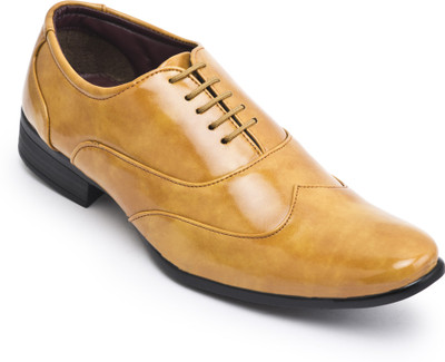 

Semana Lace Up For Men(Beige, Yellow