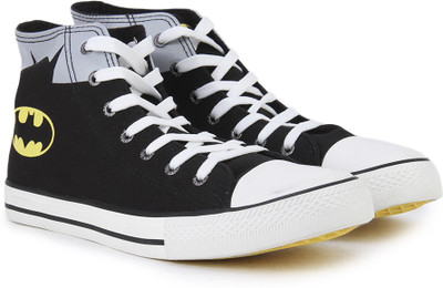 

Batman BATMAN CANVAS Mid Ankle Sneakers For Men(Black, Grey