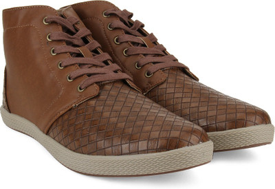 

Bata Xalan Men Synthetic Leather Mid Ankle Sneakers For Men(Brown