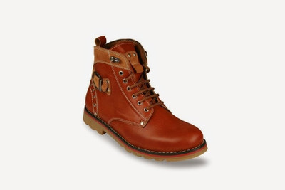 

Bacca Bucci Tan midlock ankle boots Boots For Men(Tan