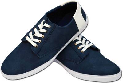 Fashion67 Blue-Tan Trendy Sneakers