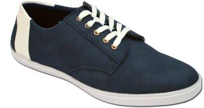 Fashion67 Blue-Tan Trendy Sneakers
