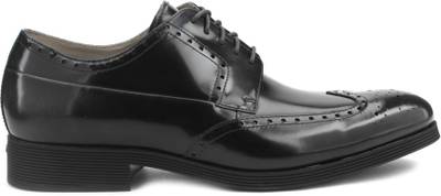 Clarks Gabwell Limit Navy Leather lace up