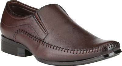 

Zebra Men's Formal Slip On Shoes For Men(Brown)