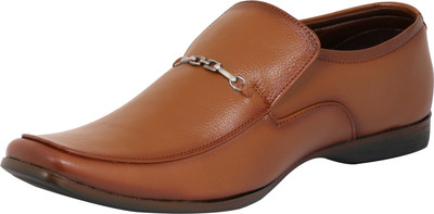 

Dokmen Tan Rust Formal shoes for Men Slip On For Men(Tan