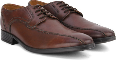 

Clarks Kalden Vibe Brown Leather lace up For Men(Brown