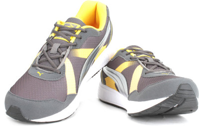 

Puma Propeller DP Men Running Shoes For Men(Brown, Grey, Yellow, Dark shadow-silver-dandelion
