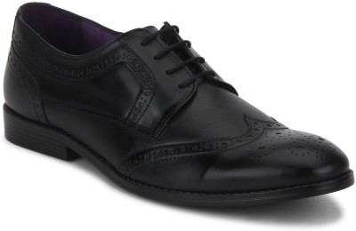 

Knotty Derby Oliver Wing Cap Brogue Casuals For Men(Black