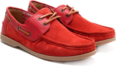 

United Colors of Benetton Men Boat Shoes For Men(Red, 902