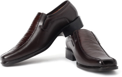 

Metro Formal Slip On Shoes For Men(Brown, 12;brown