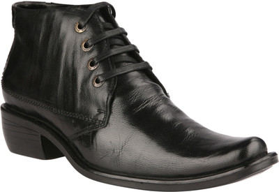 

IShoes Simple and Stylish Lace Up Shoes For Men(Black