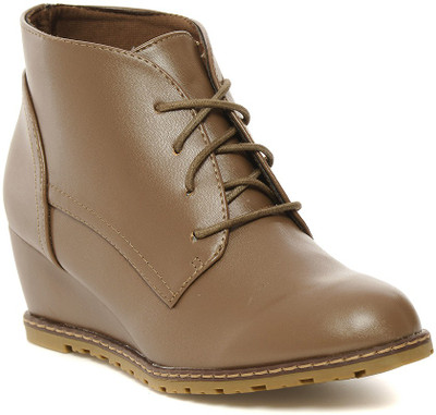

Flat n Heels Boots For Women(Khaki)