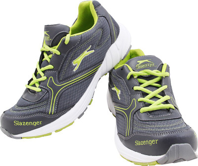 

Slazenger Krane Running Shoes For Men(Grey, Green, Grey/lime green
