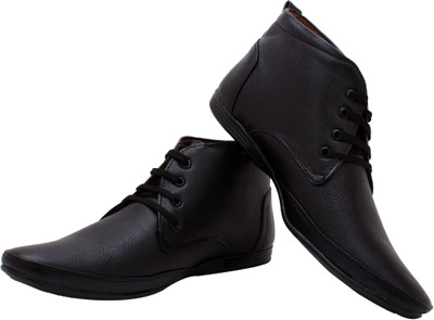 

Smoky Premium High Ankle Lace Up For Men(Black