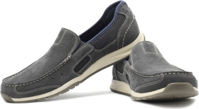 

Clarks Ramada Spanish Loafers For Men(Navy, Grey, Blue nubuck
