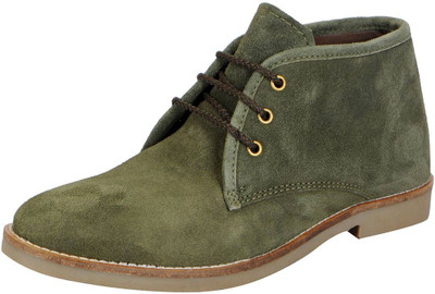 

FAUSTO High Ankle Boots For Men(Green, Mehendi