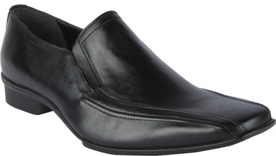 

Salt N Pepper 14-753 Predict Black Slip On Shoes For Men(Black)