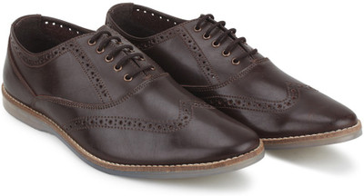 

Knotty Derby Ollivander Brogue Casuals For Men(Brown
