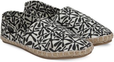 

Chemistry Pirnted Canvas Espadrilles For Women(Black, Off White, Black/white