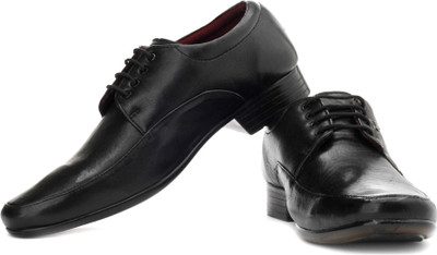 

Provogue Genuine Leather Lace Up Shoes For Men(Black
