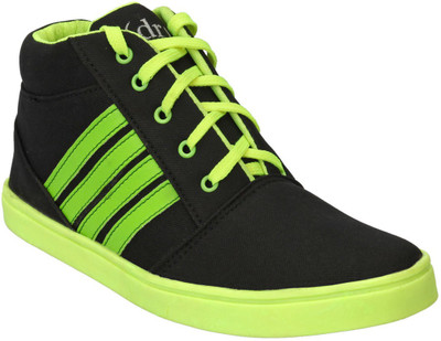 

Drivn Ankle Length Casual Sneakers For Men(Black, Green)