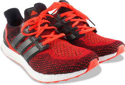 

ADIDAS ULTRABOOST M Running Shoes For Men(Black, Red, Cblack/cblack/solred