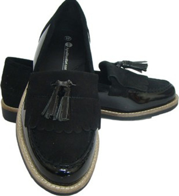 

ASM Genune Leather Formals Shoes Corporate Casuals For Women(Black