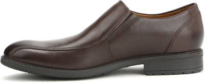 Clarks Truxton Step Dark Brown Lea Slip on