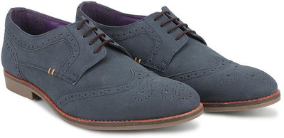 

Knotty Derby Oliver Wing Cap Brogue Lace Up For Men(Blue