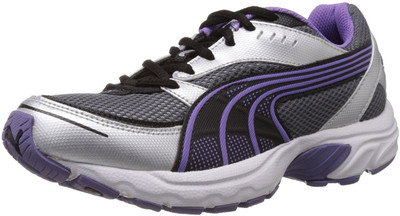 

Puma Axis II Wn's IDP Running Shoes For Women(Purple, Silver, Puma black-purple cactus flower-puma silver