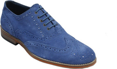 

Bxxy Suede Brouge Corporate Casuals For Men(Blue
