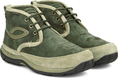 

Woodland Mid Ankle Sneakers For Men(Multicolor, Olive green