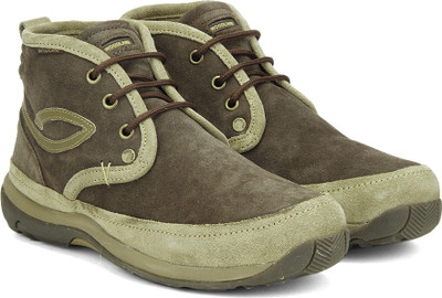 

Woodland Mid Ankle Sneakers For Men(Brown, Dbrown