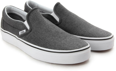 Vans CLASSIC SLIP-ON Men Loafers For Men(Grey, (mixed suiting) gray