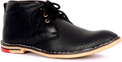 

Sam Stefy Synthetic Leather Black Casual Shoes For Men(Black)