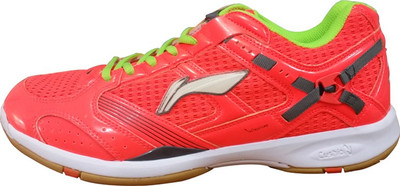 

Li-Ning Badminton Shoes For Men(Red), Peach lime