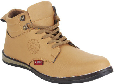 

Lime Boat Shoes For Men(Beige