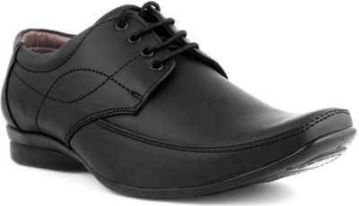 

Candle Gold Geniun Lace Up Shoes For Men(Black)