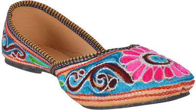 

DFR Multicolour Thread Work Jutti -Orange Colour Jutis For Women(Multicolor, 02multicolor