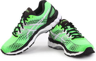 

Asics Gel-Nimbus 17 Men Running Shoes For Men(Green, White, Black, Grn/wh/blk