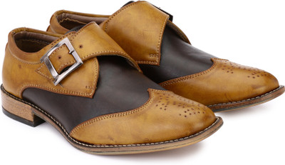 

Prolific Monk Strap For Men(Tan, Brown