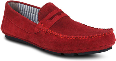 

Get Glamr Designer Loafers For Men(Red)